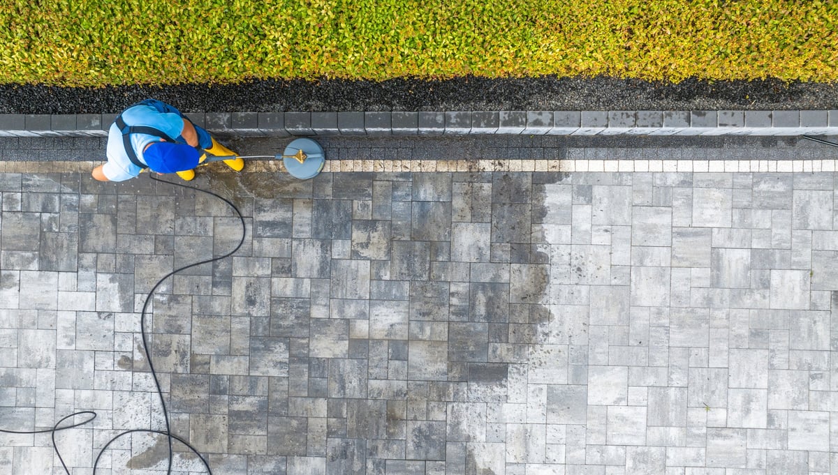 Safe slip-resistant sealed pool deck pavers around a swimming pool in Marion County FL