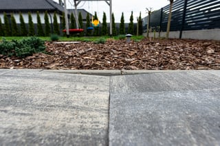 Worn faded pavers before restoration on a Marion County FL property